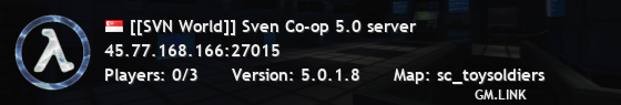 [[SVN World]] Sven Co-op 5.0 server