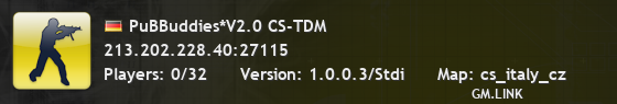 PuBBuddies*V2.0 CS-TDM