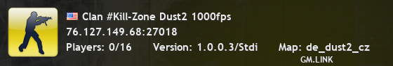 Clan #Kill-Zone Dust2 1000fps