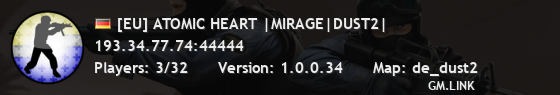 [EU] ATOMIC HEART |MIRAGE|DUST2|