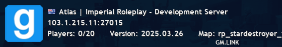 Atlas | Imperial Roleplay - Development Server