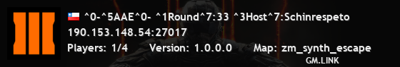 ^0-^5AAE^0- ^1Round^7:33 ^3Host^7:Schinrespeto
