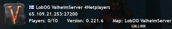 LobOG ValheimServer 4Netplayers