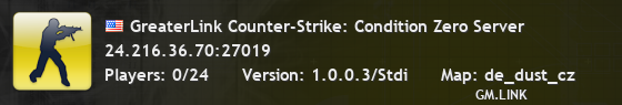 GreaterLink Counter-Strike: Condition Zero Server