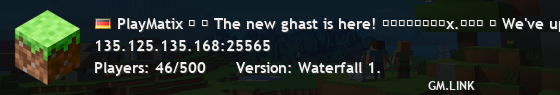 PlayMatix ⭓ │ The new ghast is here! ᴘʟᴀʏᴍᴀᴛɪx.ɴᴇᴛ │ We've updated to 1.21.8!