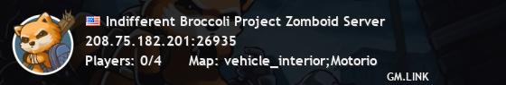 Indifferent Broccoli Project Zomboid Server