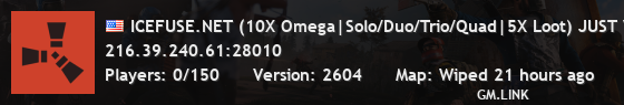ICEFUSE.NET (10X Omega|Solo/Duo/Trio/Quad|5X Loot) JUST WIPED