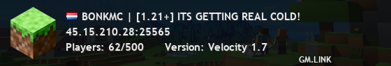 BONKMC | [1.21+] ITS GETTING REAL COLD!