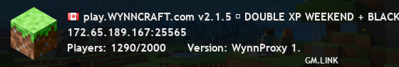 play.WYNNCRAFT.com v2.1.5 ✦ DOUBLE XP WEEKEND + BLACK FRIDAY SALE!