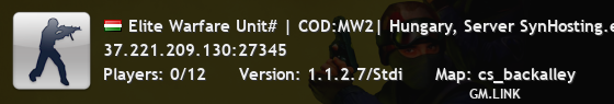 Elite Warfare Unit# | COD:MW2| Hungary, Server SynHosting.eu