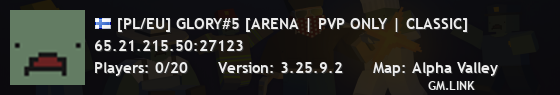 [PL/EU] GLORY#5 [ARENA | PVP ONLY | CLASSIC]