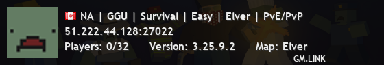 NA | GGU | Survival | Easy | Elver | PvE/PvP