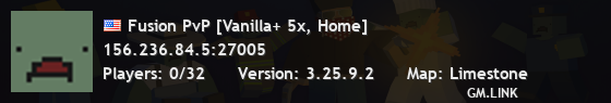 Fusion PvP [Vanilla+ 5x, Home]