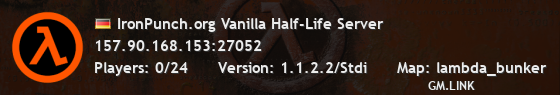 IronPunch.org Vanilla Half-Life Server