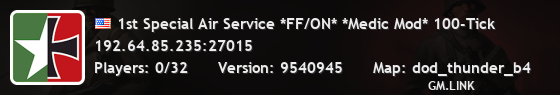 1st Special Air Service *FF/ON* *Medic Mod* 100-Tick