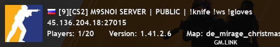 [9][CS2] M9SNOI SERVER | PUBLIC | !knife !ws !gloves