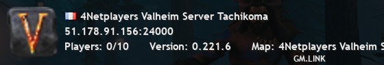 4Netplayers Valheim Server Tachikoma