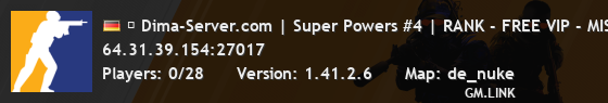 █ Dima-Server.com | Super Powers #4 | RANK - FREE VIP - MISSI