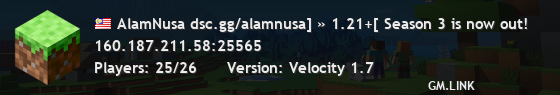 AlamNusa dsc.gg/alamnusa] » 1.21+[ Season 3 is now out!