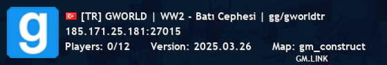 [TR] GWORLD | WW2 - Batı Cephesi | gg/gworldtr