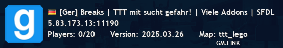 [Ger] Breaks | TTT mit sucht gefahr! | Viele Addons | SFDL