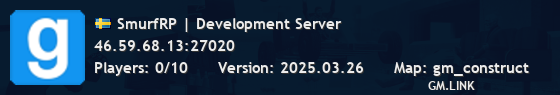 SmurfRP | Development Server