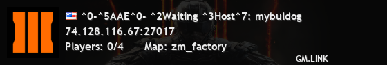 ^0-^5AAE^0- ^2Waiting ^3Host^7: mybuldog