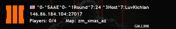 ^0-^5AAE^0- ^1Round^7:24 ^3Host^7:LuvKichian