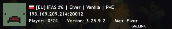 [EU] IFAS #6 | Elver | Vanilla | PvE