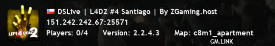 DSLive | L4D2 #4 Santiago | By ZGaming.host