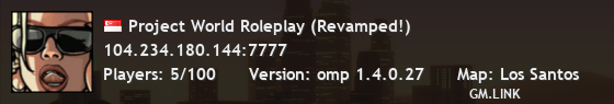 Project World Roleplay (Revamped!)