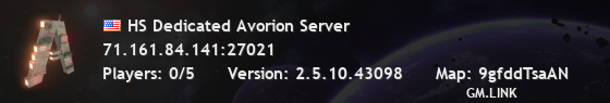 HS Dedicated Avorion Server