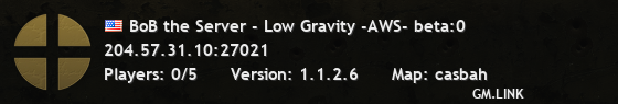 BoB the Server - Low Gravity -AWS- beta:0