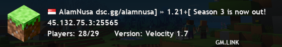 AlamNusa dsc.gg/alamnusa] » 1.21+[ Season 3 is now out!