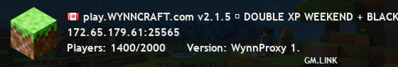 play.WYNNCRAFT.com v2.1.5 ✦ DOUBLE XP WEEKEND + BLACK FRIDAY SALE!