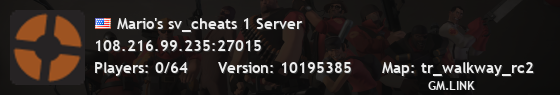Mario's sv_cheats 1 Server