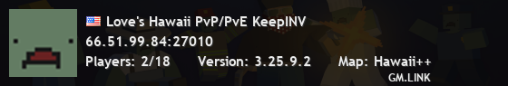 Love's Hawaii PvP/PvE KeepINV