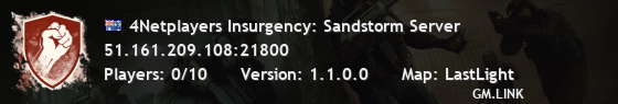 4Netplayers Insurgency: Sandstorm Server