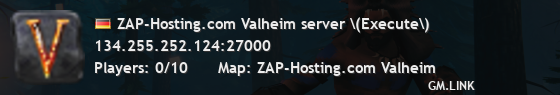 ZAP-Hosting.com Valheim server \(Execute\)