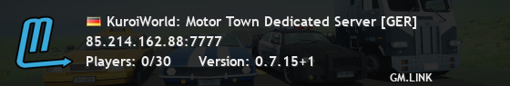 KuroiWorld: Motor Town Dedicated Server [GER]