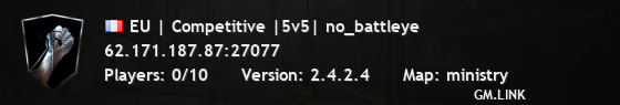 EU | Competitive |5v5| no_battleye