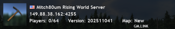 Mitch80um Rising World Server