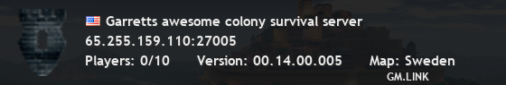 Garretts awesome colony survival server