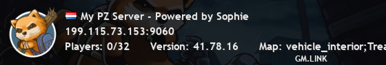 My PZ Server - Powered by Sophie