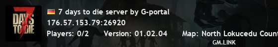 7 days to die server by G-portal