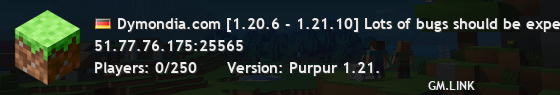 Dymondia.com [1.20.6 - 1.21.10] Lots of bugs should be expected