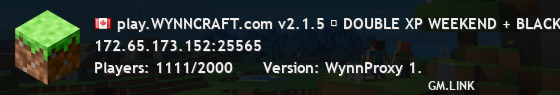 play.WYNNCRAFT.com v2.1.5 ✦ DOUBLE XP WEEKEND + BLACK FRIDAY SALE!
