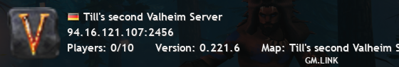 Till's second Valheim Server