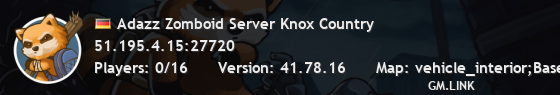 Adazz Zomboid Server Knox Country