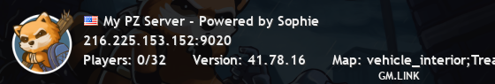 My PZ Server - Powered by Sophie